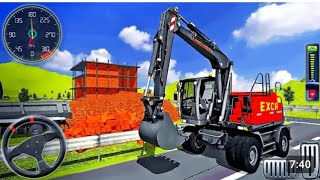 Real Heavy City Construction Simulator 3D - Highway Vehicle Builder -Gameplay