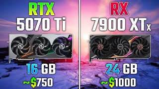 RTX 5070 Ti vs RX 7900 XTX | Test in 7 Games