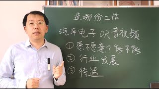 同样是电子工程师，一个汽车电子行业，一个音视频行业，选哪个