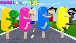 Pagal Bittu Sittu 124 | Garmi Mein Ice Cream Ki Dukan | Bittu Sittu Toons | Cartoon Comedy Video