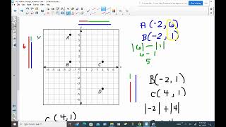 Distance on a Coordinate Plane (Determining when to Add vs Subtract the Absolute Values)