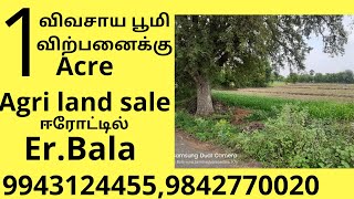 1Acre Agriculture for sale in Erode 1ஏக்கர் விவசாய பூமி விற்பனைக்கு #eroderealestate #1acre #ஈரோடு