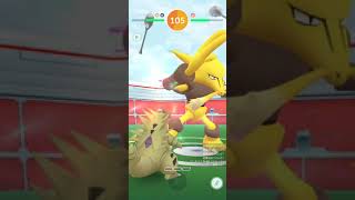 【ポケモンGO】ソロレイドNo.35～VS フーディン〈念力／シャドーボール〉《復活の難敵フーディン⑥2タイプ（虫・悪）被りナシ粉砕！！》Alakazam solo