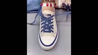 超好看鞋带系法How to tie your shoes #fashion #shoelacetie #shoelacing #潮鞋 #鞋带这样系 #花式系鞋带 #系鞋带 #懒人免绑鞋带 #生活小技巧