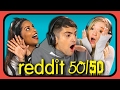 YOUTUBERS REACT TO REDDIT 50/50 Challenge