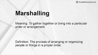 Marshalling Meaning