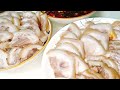 chinese cuisine boiled pork feet with delicious sauce