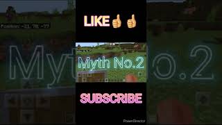 Busting 3 Myths Of Minecraft #shorts #youtubeshorts #minecraftshorts