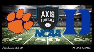NCAA CLEMSON VS DUKE | S-1 G-11 | AXIS FOOTBALL 18