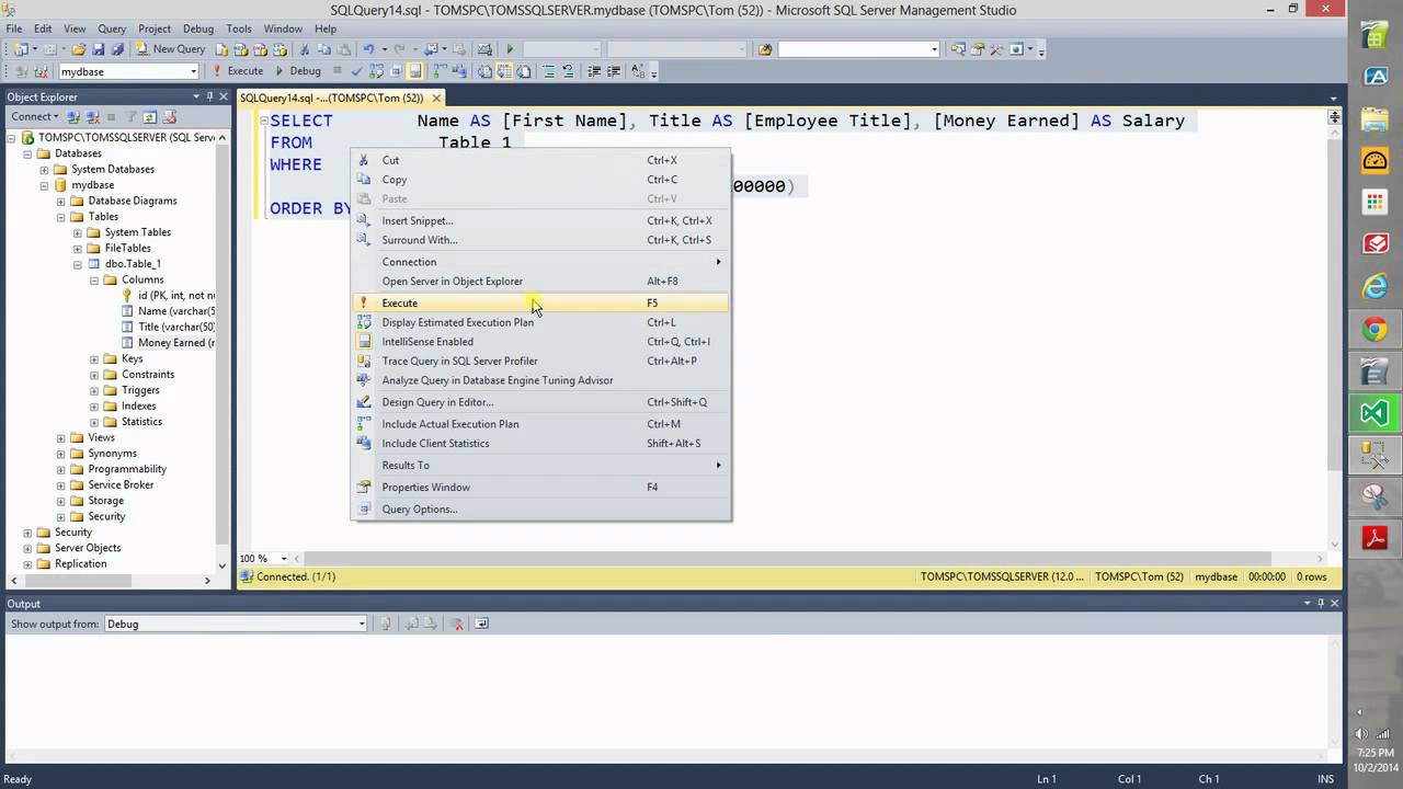 How To Use The SQL Query Designer - YouTube