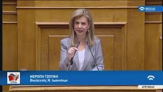 Μερόπη Τζούφη - Ολομέλεια 21-Ιαν-2020