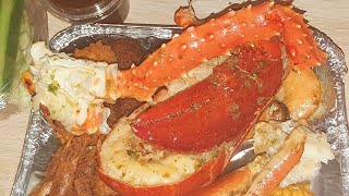 Sylismukbang seafood box voor iedereen in Amsterdam met haar eigen sauce sylismukbang seafood sauce