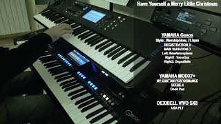 Have Yourself a Merry Little Christmas - instrumental - Yamaha Genos \u0026 MODX7+, Dexibell VIVO SX8