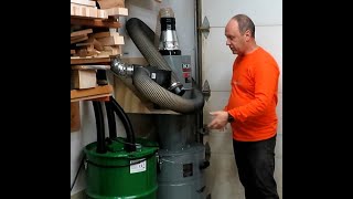 Installing my new dust collector. A 4 HP CAMVAC with cyclone. Let's talk wood Ep.442