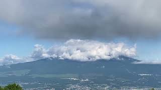 再び雪が積もった富士山が見えた金時山（2024年6月4日）