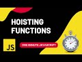Hoisting Functions | Javascript | Quick Javascript