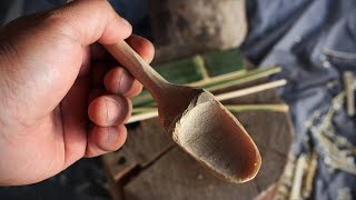 竹スプーンの作り方 / 竹クラフト/ ブッシュクラフト / How to make bamboo spoon / Bamboo Craft / Bushcraft skills