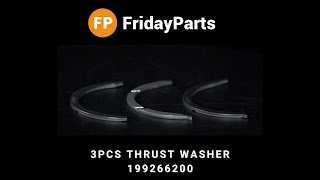 3Pcs Thrust Washer 199266200 for Perkins 402D-05 403D-11 403C-15 404D-15 404C-22