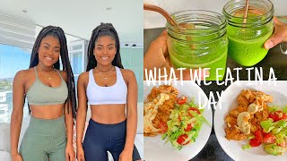 WHAT WE EAT IN A DAY | our healthy meals | Sobekwa Twins