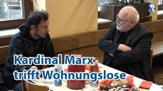 Kardinal Reinhard Marx besucht Wohnheim an der Pilgersheimer Straße