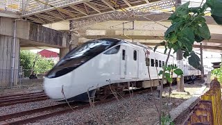 「 這疾速了吧！這一定有飆到130km/h！ 」臺鐵 120次 EMU3000 （ 彩帶 ） 特仕新自強號 善化北疾速通過？！2023.7.14 @Kangaのファン @鐵路拍攝仔の頻道