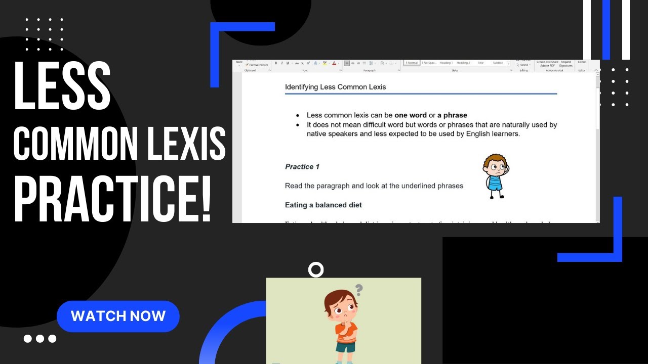 How About A Less Common Lexis Practice? - YouTube