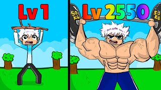 LEVEL 1 vs LVL 2550 no Blox Fruits