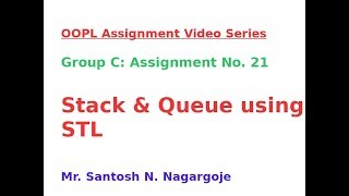 Implementation of Stack and Queue using STL in C++