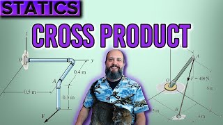 3D Moment About a Point – How to Solve Cross Product of Two Vectors