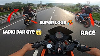 Aggressive ride with girl 🔥 || loudest r15 ever 🥵