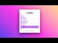 login form Using HTML & CSS Transparent Login Form | With Source Code | #css #loginpage