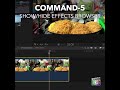 Final Cut Pro Shortcut | Command-5 | Show/Hide Effects Browser