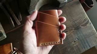 Italian Shell Cordovan Minimal Card Port Wallet