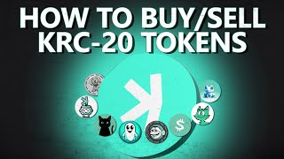 How To Buy/Sell KRC-20 Tokens