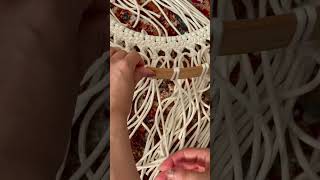 5秒後に落として壊すとは思わず12時間かけたマクラメミラーの制作過程 #macrame #shorts