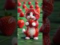 Strawberry Cat?! #cat #cute #meow #kitten