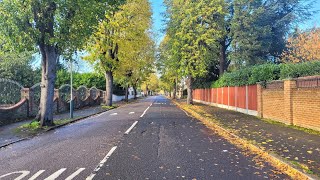 [4K] 🇬🇧 London Cycling - Quiet Road and Luxury Houses in Hornchurch England.