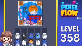 Pixel Flow Level 358 Solution Walkthrough