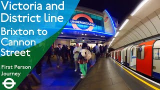 London Underground First Person Journey - Brixton to Cannon Street