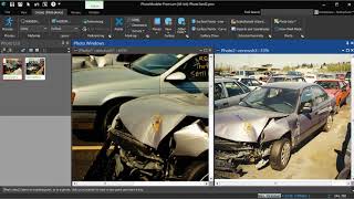 Obtain crush depth measurements from accident photos using PhotoModeler