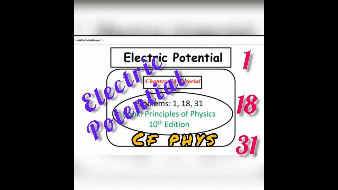 Electric Potential Tutorial Youtube