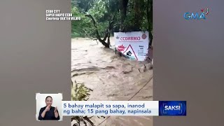 5 bahay malapit sa sapa, inanod ng baha; 15 pang bahay, napinsala | Saksi