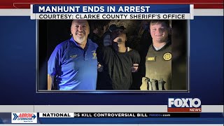Clarke County manhunt ends with arrest
