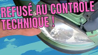 Contrôle Technique : Rénovation phare Peugeot 307 en polycarbonate - Solution durable et pas chère !