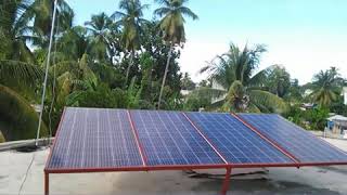 Installation panneau solaire en Haiti. Technicien : Geswil Noncirel