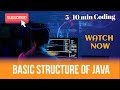 Basic Structure of a Java Program: Understanding our First Java Hello World Program