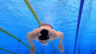 I swam Tokyo aquatics center. アクアティクスセンターで泳いできました。