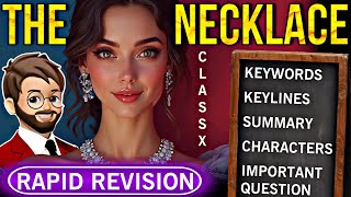 Necklace Class 10 | Important Questions, Key Lines, KeyWords, Summary | Necklace Class 10 english