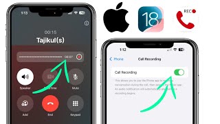 Как записывать звонки на iPhone iOS 18 | Включить запись звонков на iPhone