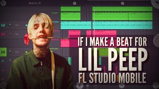 fl studio mobile tutorial : how to make lil peep type beat ( sad trap type beat )